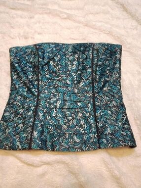 White House Black Market Butterfly Wing Corset Top